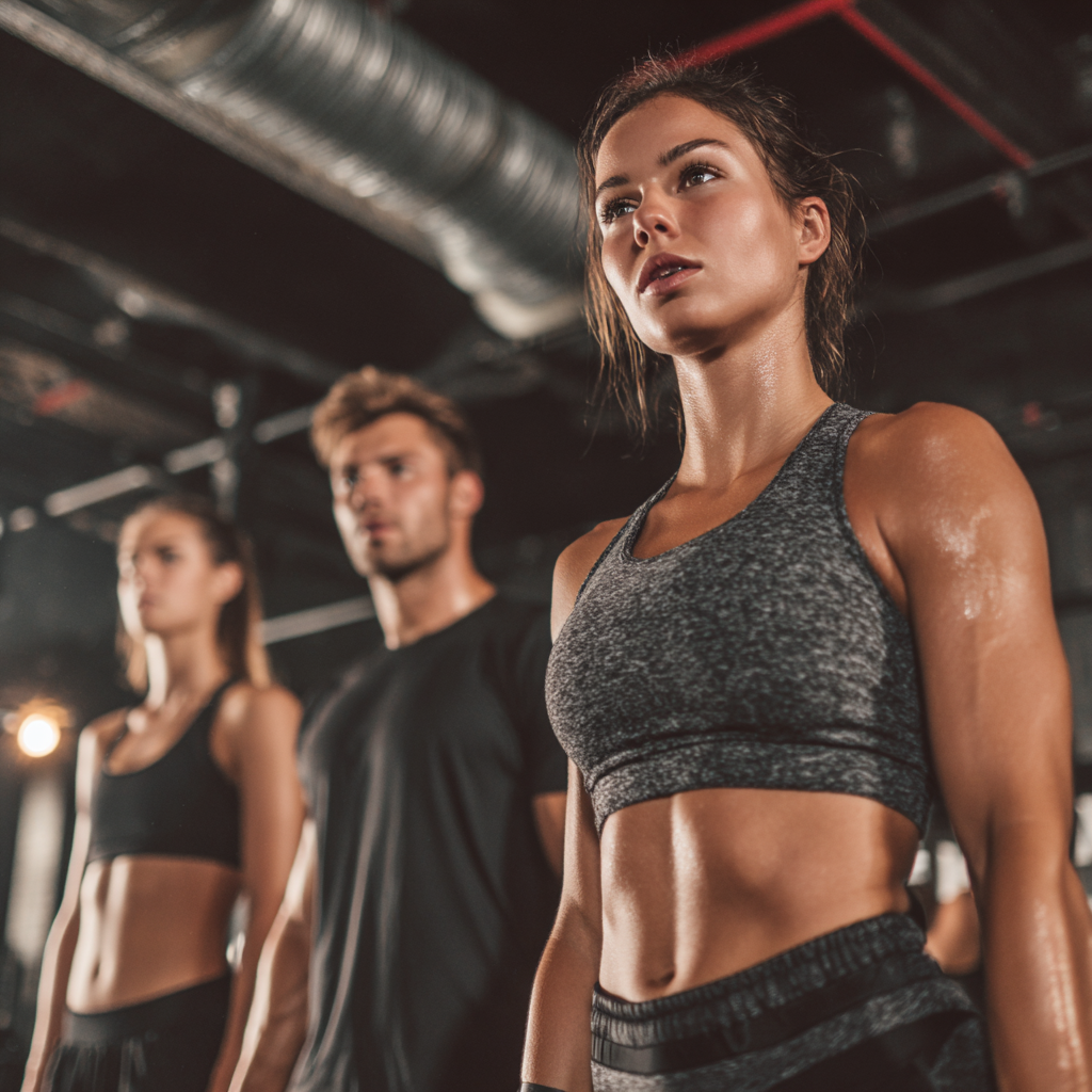 Boldogan mosolygó magyar felnőttek edzés után, akik különböző korosztályokból származnak